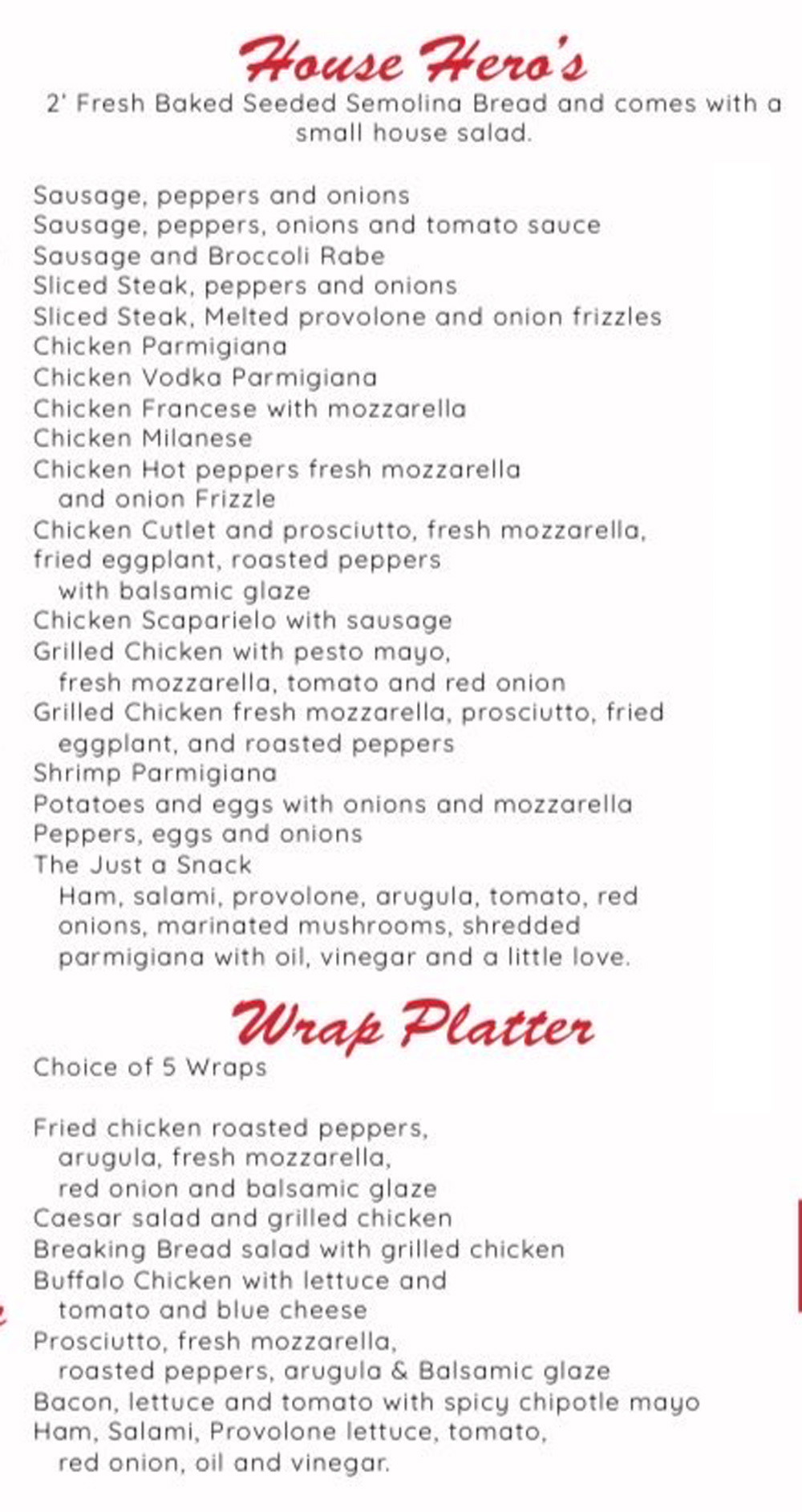 breaking bread menu 2